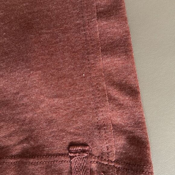 We The Free People Women’s Short Sleeve V Neck T Shirt. Brown. Size Small. - Picture 3 of 8